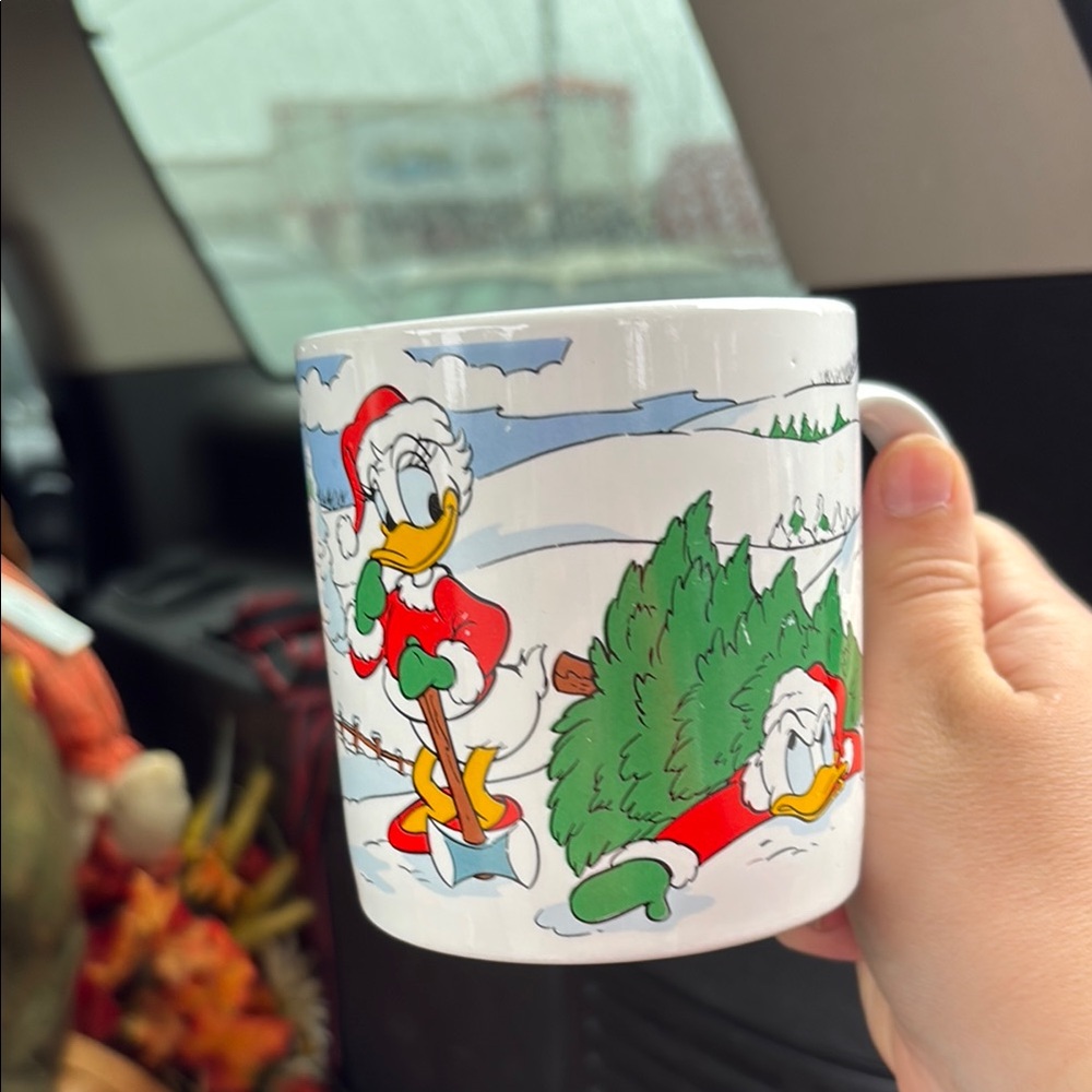 Disney Christmas Mug with Donald Duck